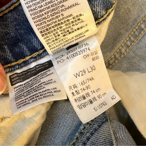 🌟HP🌟Levi’s 502 Taper Light Wash Denim Stretch Jeans 29 x 30 - Picture 8 of 11